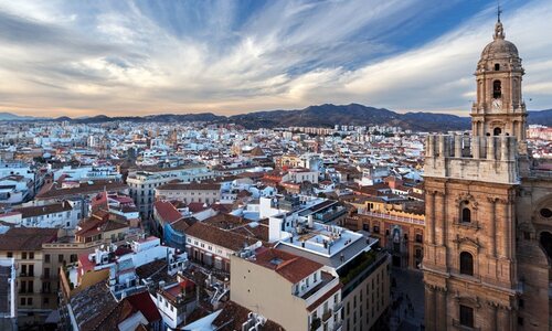 Málaga visto desde lo alto de la catedral
