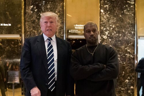 Kanye West y Donald Trump, en la Torre Trump en 2016