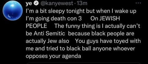 El tweet de Kanye West que Twitter yaya eliminado