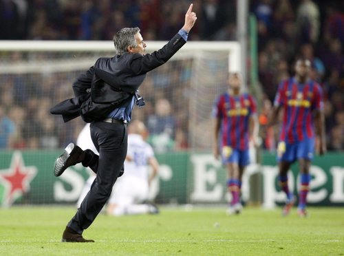 José Mourinho evitó que el Barcelona pudiera levantar la Champions Leage en el Santiago Bernabéu en la temporada 2009/10.