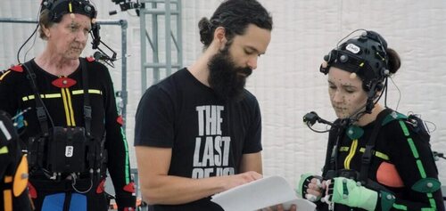 Neil Druckmann en el rodaje de 'The Last Of Us: Parte II'