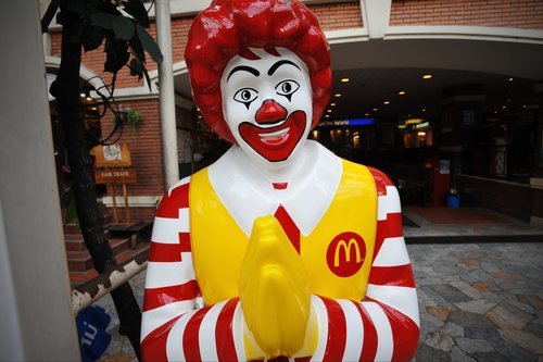 Ronald McDonald, extinta mascota del restaurante