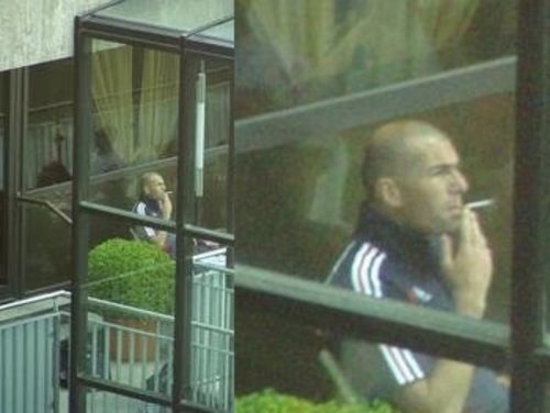 Zidane, momentos antes de su partido contra Brasil en Alemania 2006