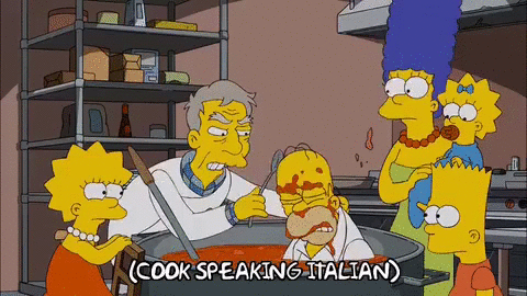 Todos querríamos vivir en la salsa, Homer, pero no nos dejan.