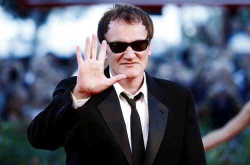 Quentin Tarantino saludando 'cariñosamente'
