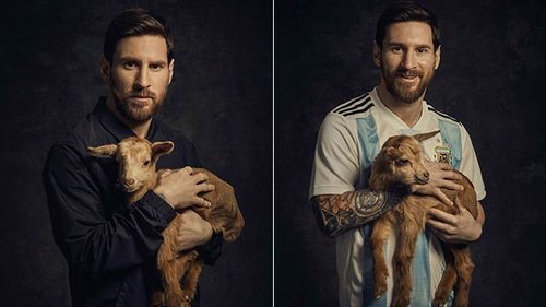 Leo Messi, el G.O.A.T. con una goat.