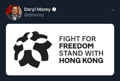 El tweet de la discordia de Daryl Morey.