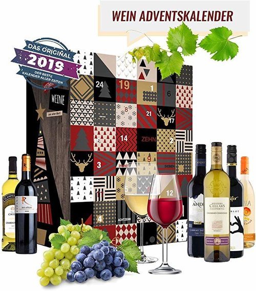 Calendario de adviento de vinos.