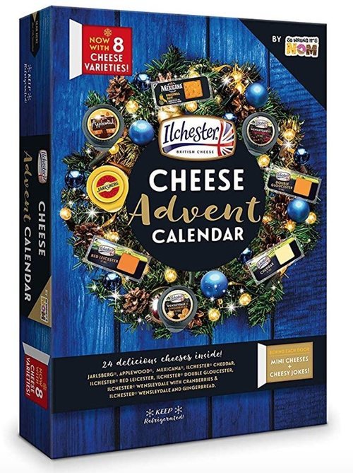 Calendario adviento de quesos.