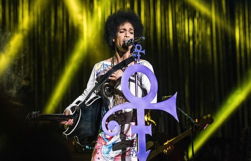 Prince, en una de sus últimas apariciones en público.