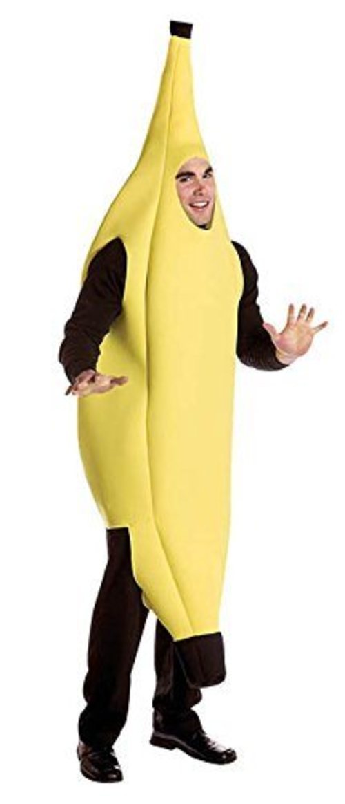 Divertido disfraz de plátano.