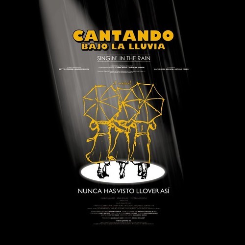 Las influencias de 'Cats' llegan al cartel de Javier Naval de 'Cantando bajo la lluvia'.