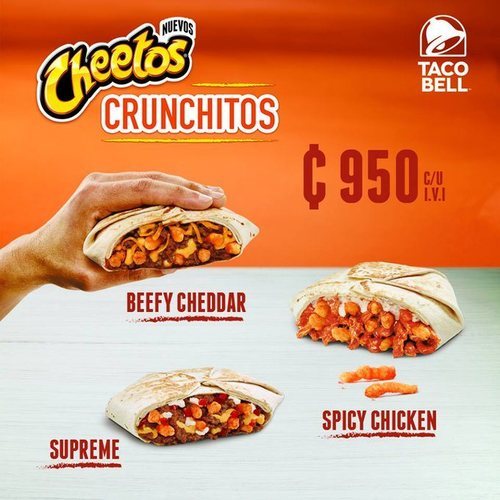 Taco Bell Crunchitos, los burritos crujientes con Cheetos.