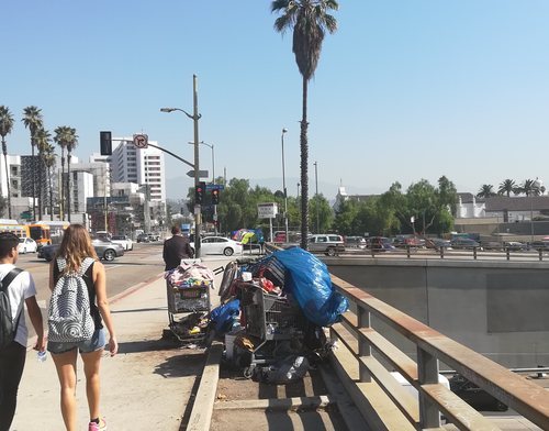 Los sin techo se asientan principalmente en el Downtown de Los Angeles