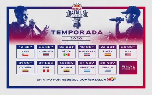 Calendario Nacionales Red Bull Batalla de los Gallos