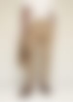 Pantalón jogger beige de lino., imagen de sustitución