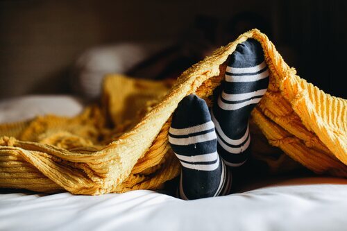 Dormir con calcetines es otra manía más.
