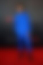 Timothée Chalamet con look monocromático azul, imagen de sustitución