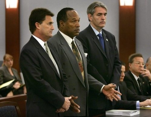 O.J. Simpson durante el juicio.